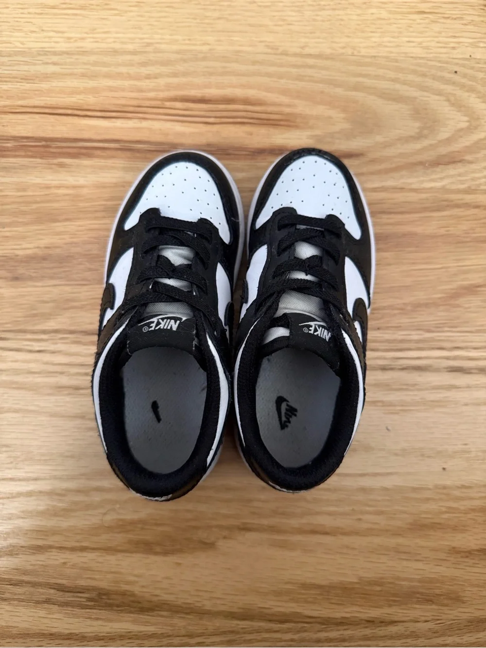 Nike Kids Black and White Low-Top Sneakers